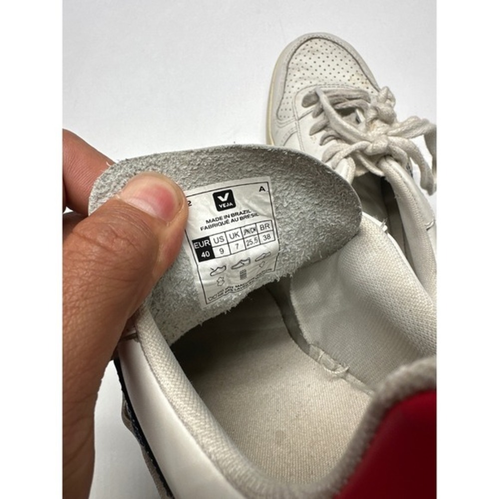 VEJA Sneakers Women's‎ Size 9 White Leather Low Top Casual Lace-Up Shoes - Picture 7 of 9